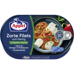 Zarte Heringsfilets In Paprika-Creme 200G