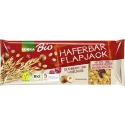 Bio Haferbar Flapjack Cranberry Und Haselnuss 60G