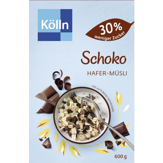 Müsli Schoko 30% Weniger Zucker 600G 3 Müsli Schoko 30% Weniger Zucker 600G