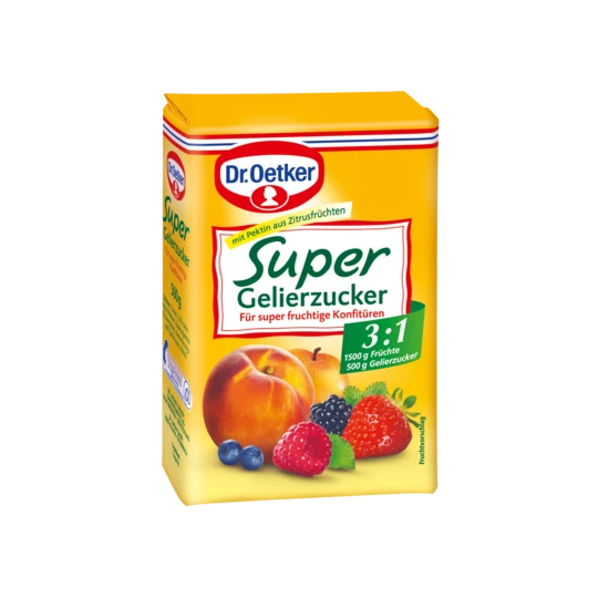 Dr. Oetker Super Gelierzucker 3:1 500G 3 Dr. Oetker Super Gelierzucker 3:1 500G